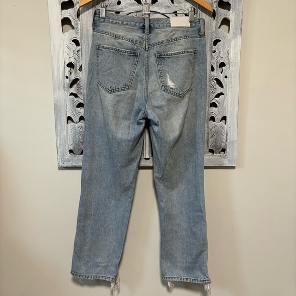 Pistola Charlie High Rise Distressed Button Fly Jeans in Ruthless Light Wash - Picture 5 of 11